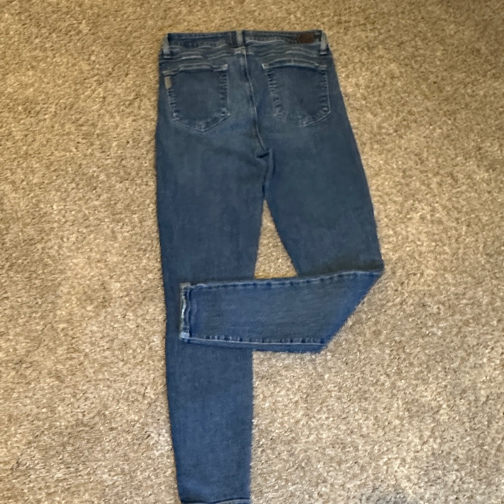 PAIGE Dark Blue Skinny Jeans - Picture 3 of 4